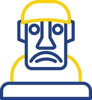 diseño de icono de vector moai