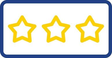 Star Rating Vector Icon Design