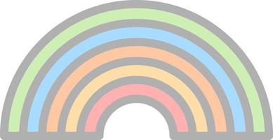 Rainbow Vector Icon Design