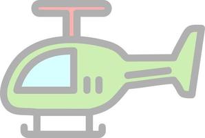 Helicopter Vector Icon Design