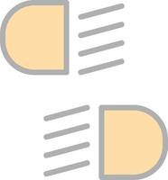 Headlight Vector Icon Design
