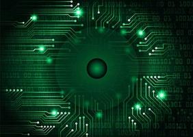 Modern Holographic Eye on Technology Background vector