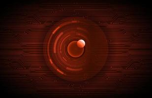 Modern Holographic Eye on Technology Background vector