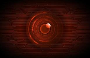 Modern Holographic Eye on Technology Background vector