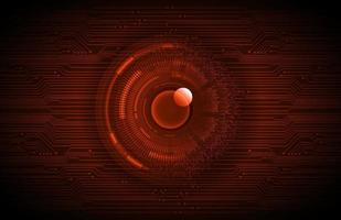 Modern Holographic Eye on Technology Background vector