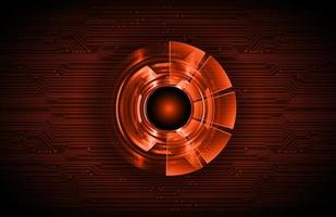 Modern Holographic Eye on Technology Background vector