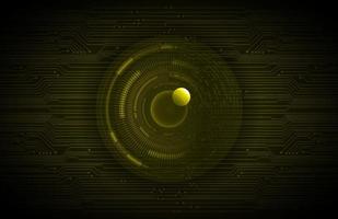 Modern Holographic Eye on Technology Background vector