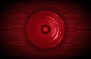 Modern Holographic Eye on Technology Background vector