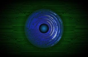 Modern Holographic Eye on Technology Background vector