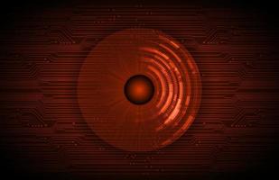 Modern Holographic Eye on Technology Background vector