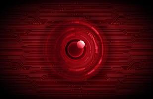 Modern Holographic Eye on Technology Background vector