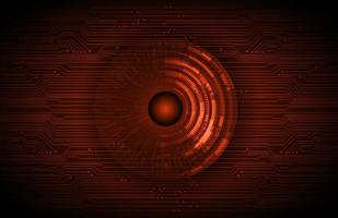 Modern Holographic Eye on Technology Background vector