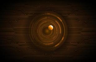 Modern Holographic Eye on Technology Background vector