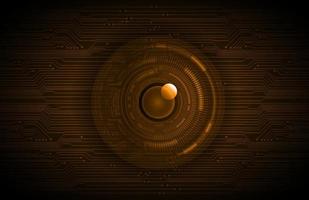 Modern Holographic Eye on Technology Background vector