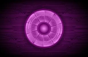 Modern Holographic Eye on Technology Background vector