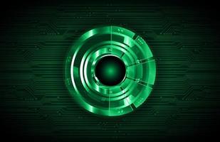 Modern Holographic Eye on Technology Background vector