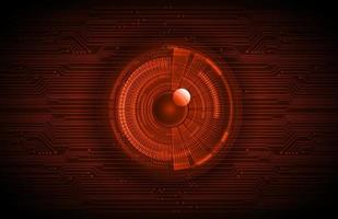 Modern Holographic Eye on Technology Background vector