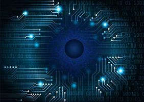 Modern Holographic Eye on Technology Background vector