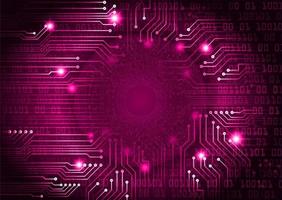 Modern Holographic Eye on Technology Background vector