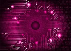Modern Holographic Eye on Technology Background vector