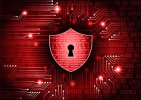 Modern Cybersecurity Technology Background with shield and lock vector