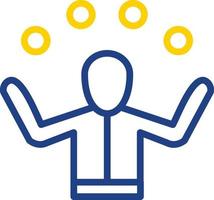 Juggling Vector Icon Design