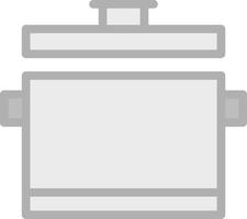 Cooking Pot Vector Icon Design