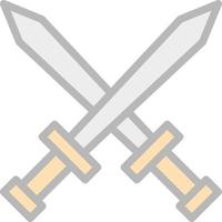Swords Vector Icon Design
