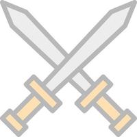 Swords Vector Icon Design