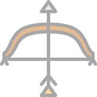 Bow ANd Arrow Vector Icon Design
