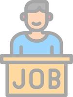 Job Vector Icon Design