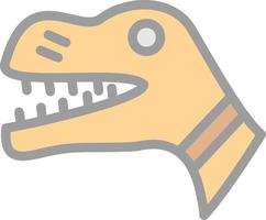 Dinosaur Vector Icon Design