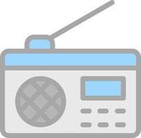 diseño de icono de vector de radio