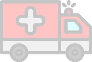 Ambulance Vector Icon Design