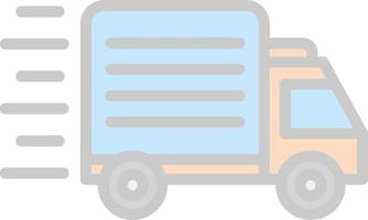 Delivery Truck Vector Icon Design