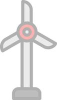 Wind Turbine Vector Icon Design