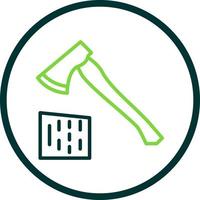 Wood Axe Vector Icon Design