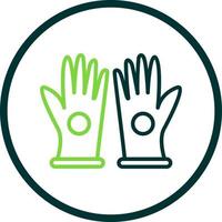 guantes, vector, icono, diseño vector