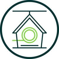 Bird House Vector Icon Design