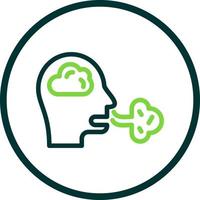 Inhale Vector Icon Design