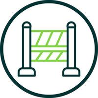 Road Block Vector Icon Design