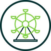 Ferris Wheel Vector Icon Design