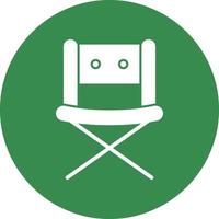 diseño de icono de vector de silla de directores