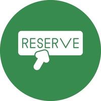 diseño de icono de vector de reserva