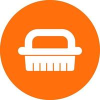 Cleaning Brush Vector Icon Design