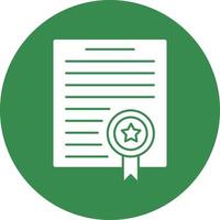 diseño de icono de vector de certificado