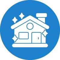Clean House Vector Icon Design