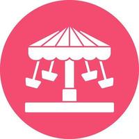 Chair Swing Ride Vector Icon Design