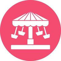 Chair Swing Ride Vector Icon Design