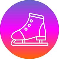 Figure Skating Vector Icon Design